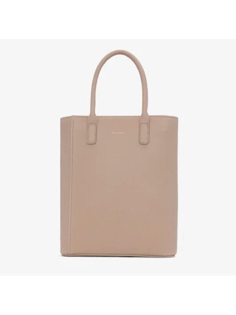 Matt & Nat Pinot Small Vegan Leather Tote Bag Beige